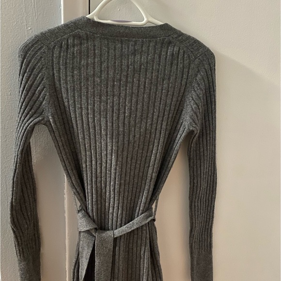 Burberry Black Ribbed 100% Cashmere Cardigan Size Small Women’s - Picture 5 of 8